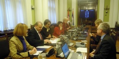 19 February 2013 The members of the National Assembly’s Parliamentary Friendship Group with Finland in meeting the Finnish Ambassador to Serbia